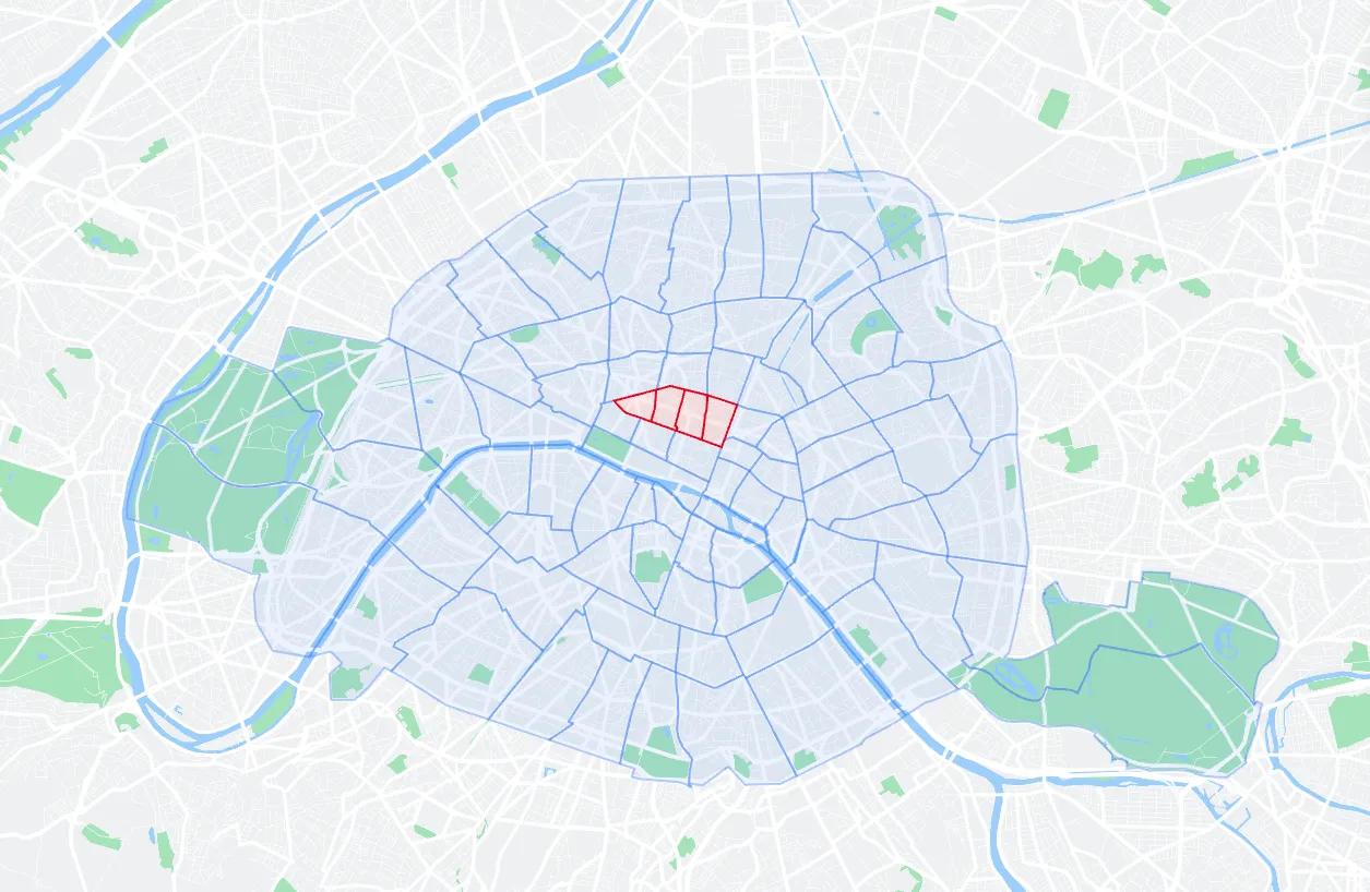 Quartiers 2e arrondissement de Paris