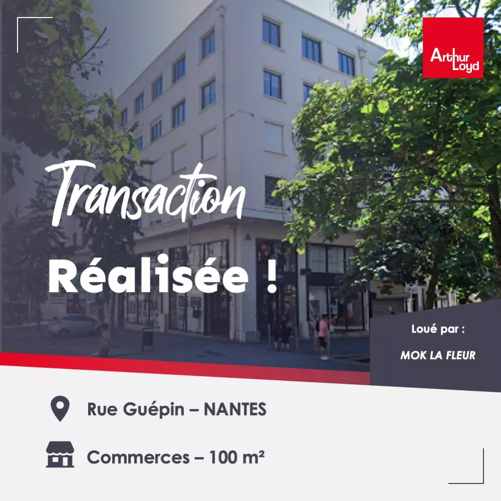 installation mok la fleur rue guepin nantes centre ville arthur loyd immobilier commercial
