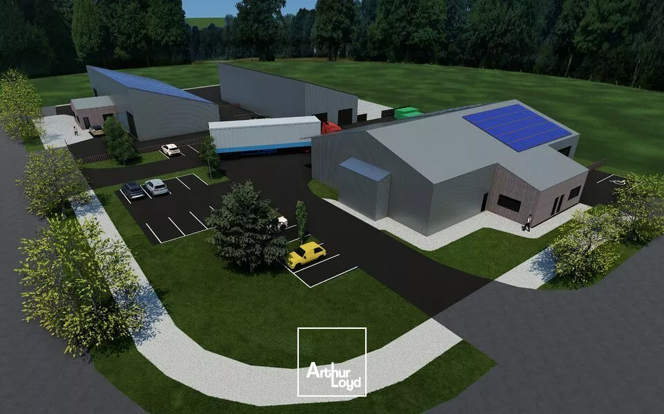 A LOUER LOCAUX D'ACTIVITE 574m2 ZONE BATIPOLIS NIORT AIFFRES AVEC PARKINGS