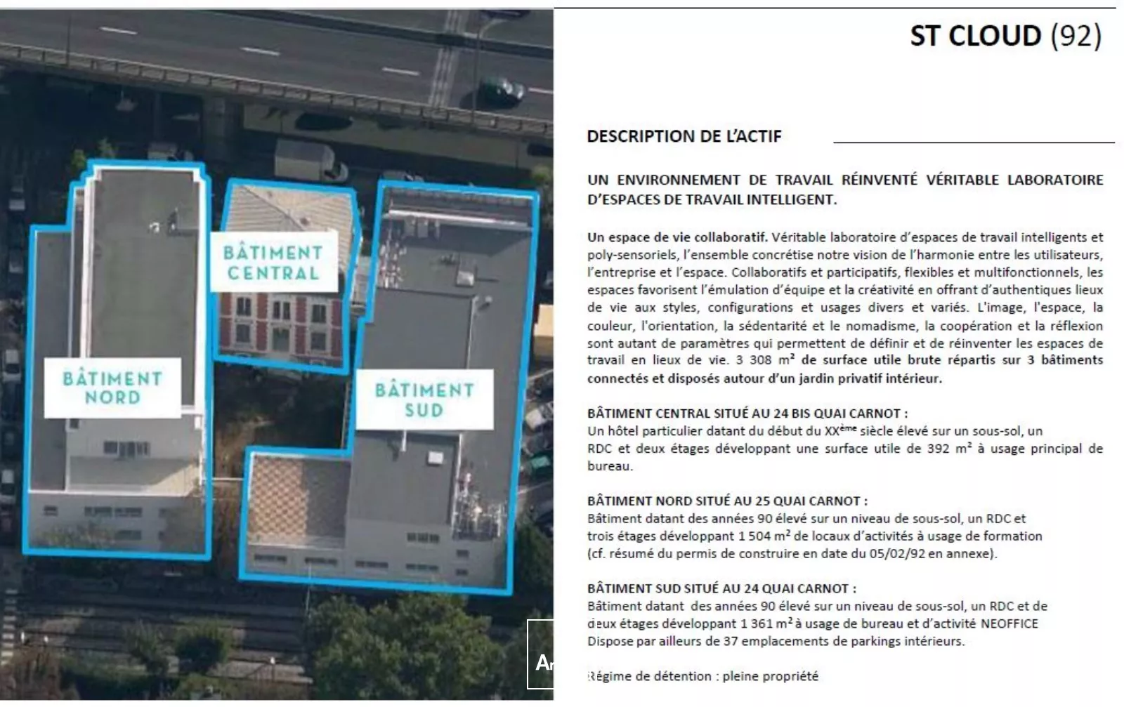 Immeuble exceptionnel de bureaux à acquérir à St Cloud, jardins et terrasses privatifs - Rare sur le secteur
