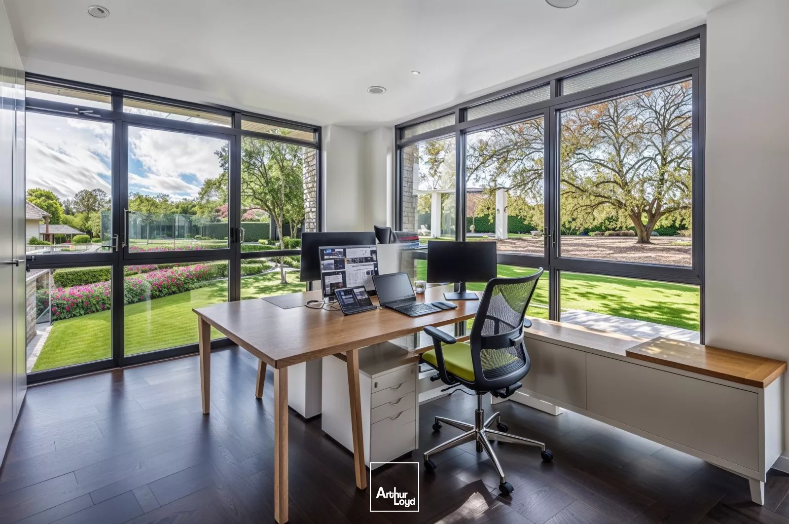 VENTE DE BUREAUX - BORDS DE SEINE - CADRE VERDOYANT - JARDIN PRIVATIF