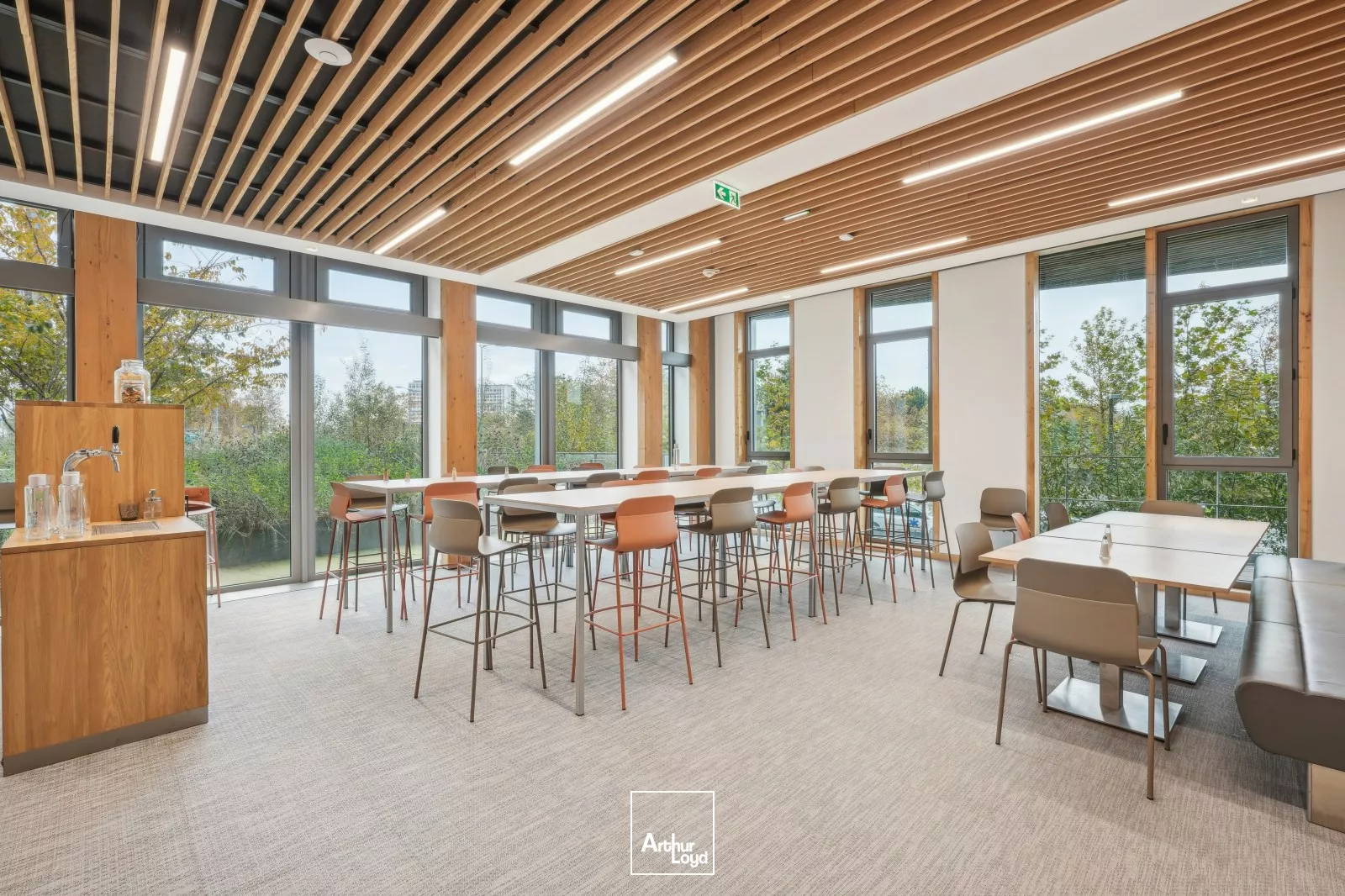 Bureaux neufs avec vue sur la Seine - Nombreux services dernière génération - Espace extérieur