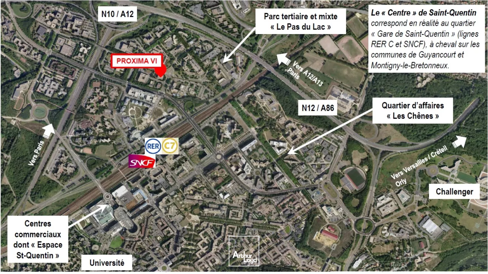 Bureaux en location à Montigny-le-Bretonneux