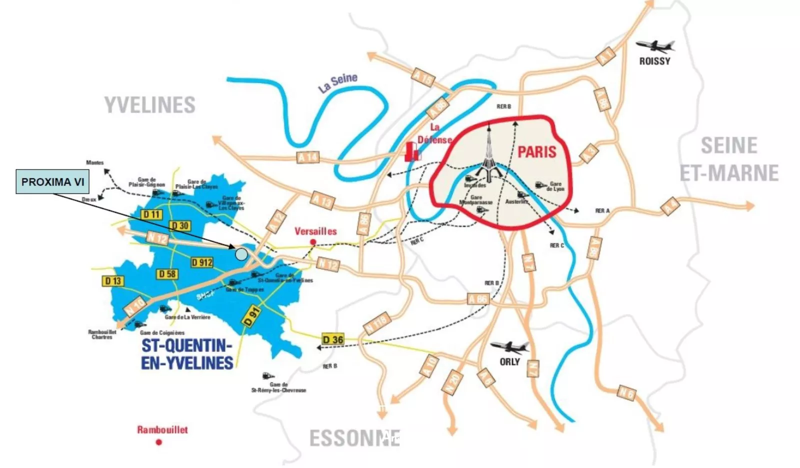 Bureaux en location à Montigny-le-Bretonneux