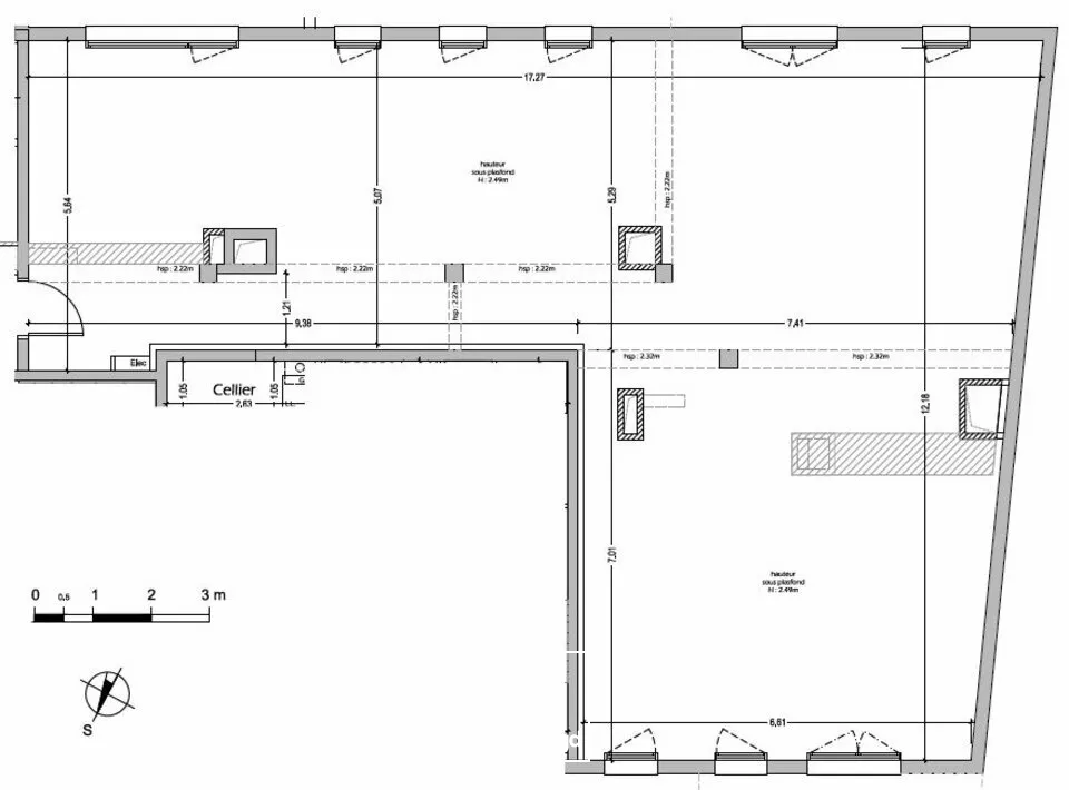 ANGLET, murs à vendre de 134 M² - bureau avec 4 parkings 