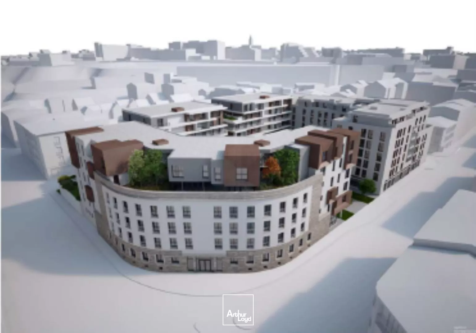 Local commercial à vendre à Brest quartier Harteloire hyper visibilité commerciale