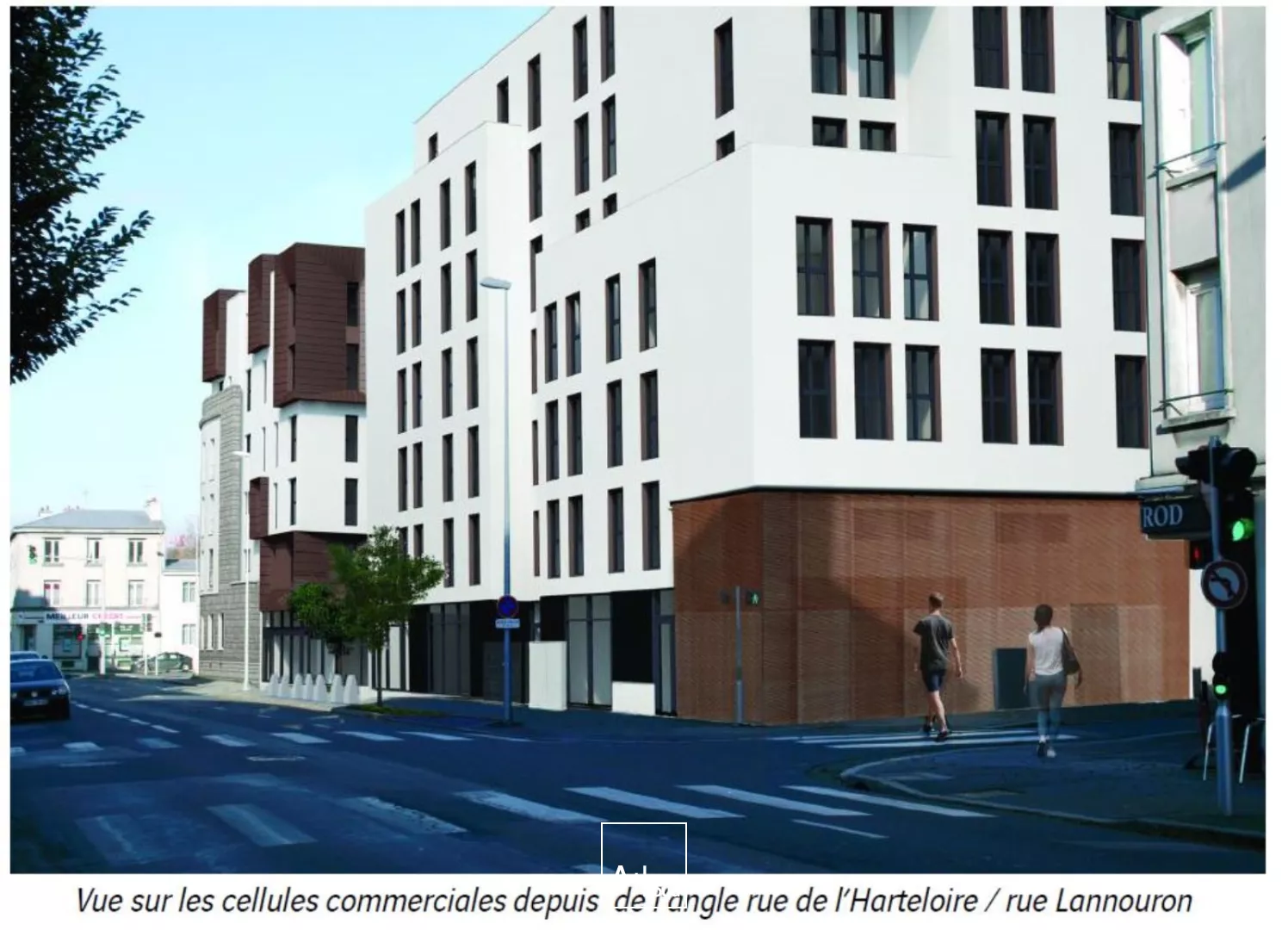 Local commercial à vendre à Brest quartier Harteloire hyper visibilité commerciale