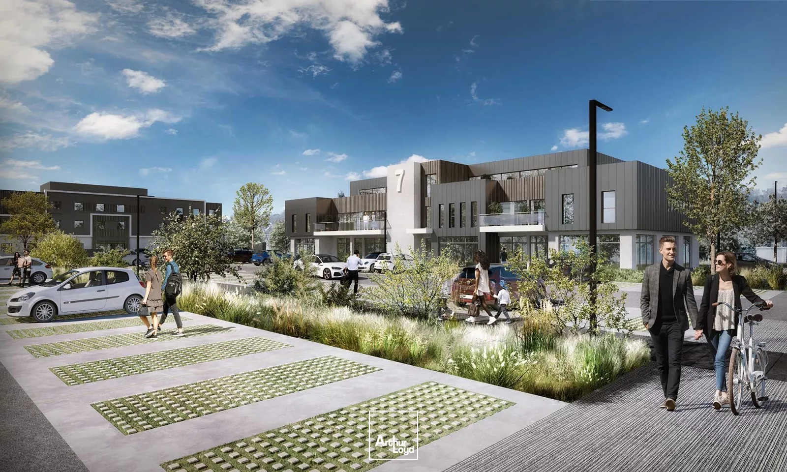 BUREAUX NEUFS D'ENVIRON 649 M² DIVISIBLES A LANDERNEAU ZONE DES BOIS NOIRS