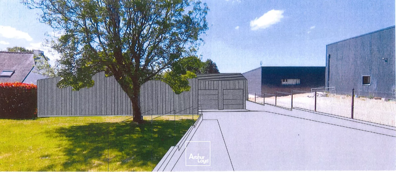 A LOUER ZONE DE GUELEN QUIMPER - LOCAUX D'ACTIVITE D'UNE SUPERFICIE D'ENVIRON 300 M²