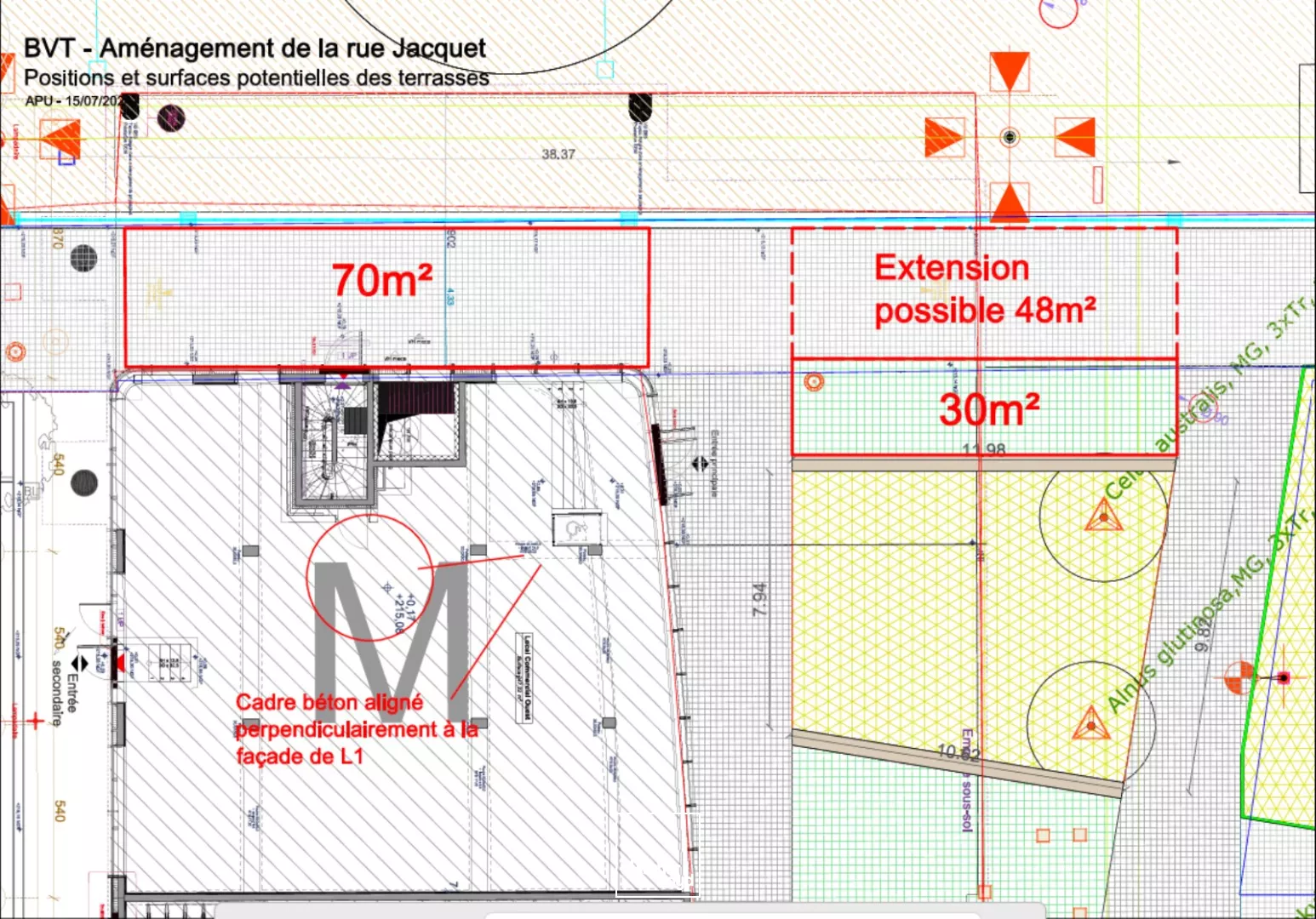 SUPERBE LOCAL COMMERCIAL 258 M² A LOUER GRENOBLE BOUCHAYER TERRASSE