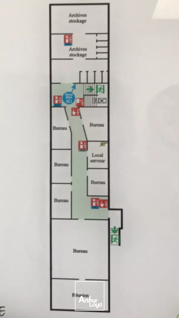 BUREAUX A LOUER - 600 M2 - SAINT NAZAIRE - ZI BRAIS - OPEN SPACE - 300 M2