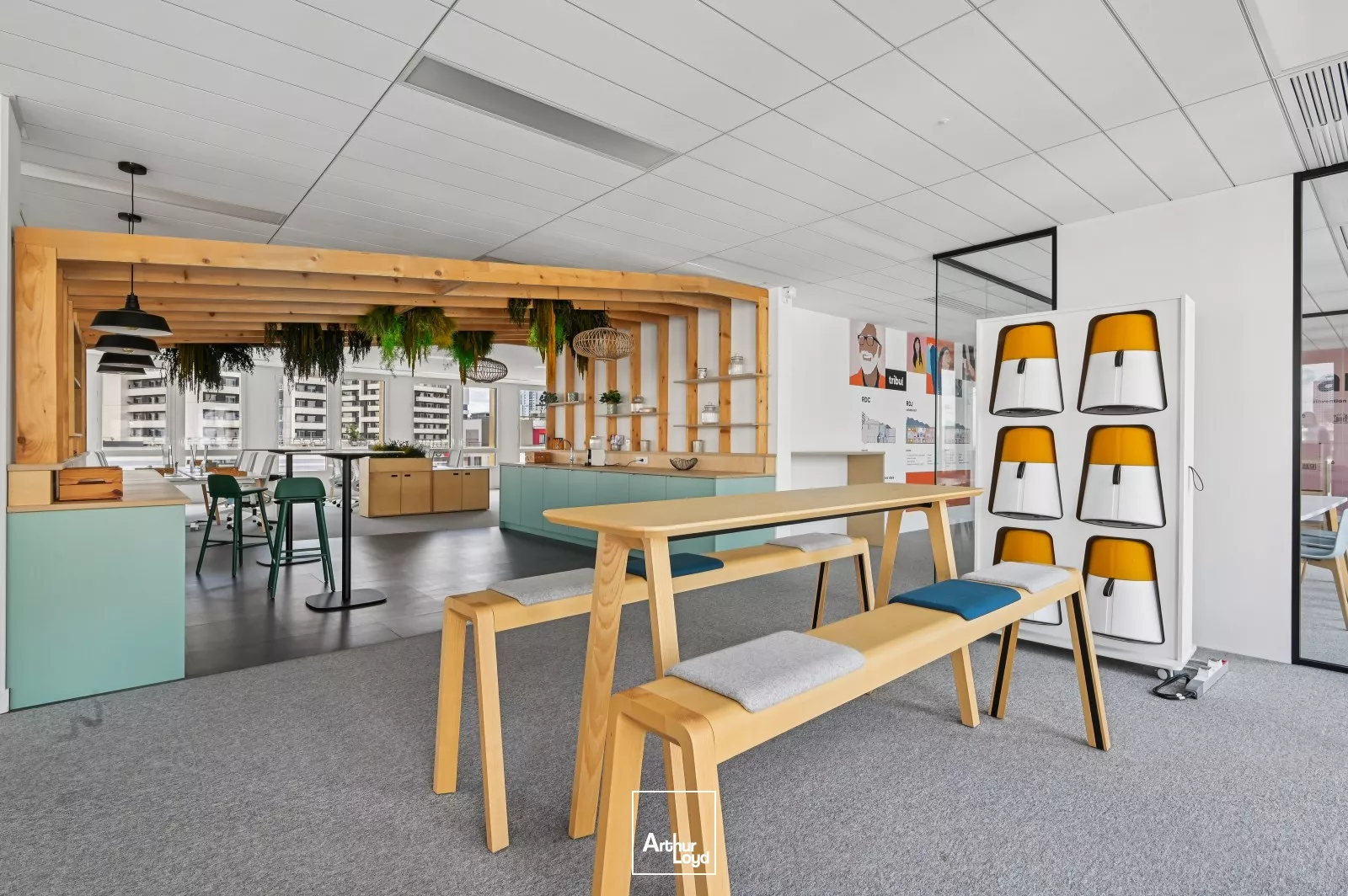 Immeuble neuf TRIBU - Bureaux à louer - Paris 19 - RER E - Tram