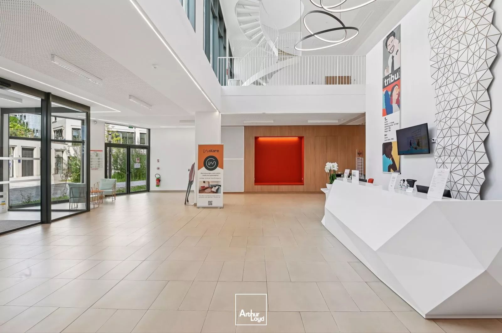 Immeuble neuf TRIBU - Bureaux à louer - Paris 19 - RER E - Tram