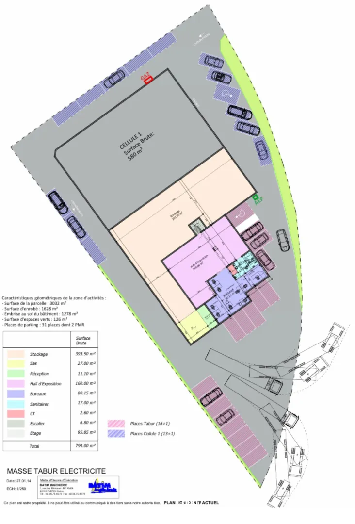 A LOUER LOCAL D'ACTIVITE A SAINT-BRIEUC 592 m² 