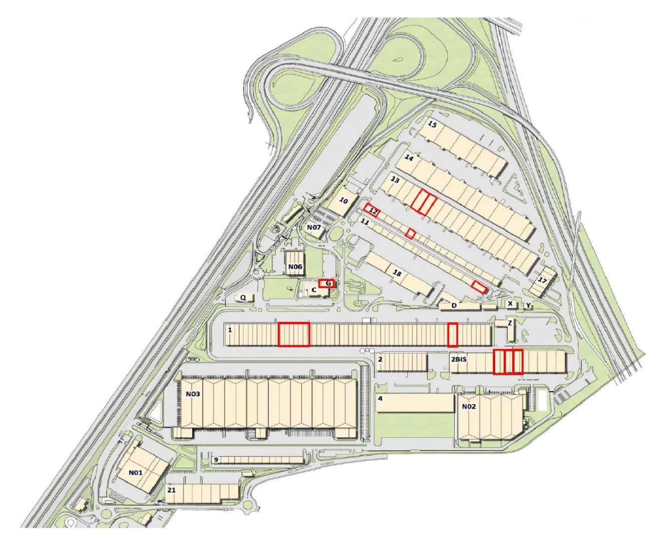 Entrepôt industriel grand volume mis en location - 9,50 m de hauteur, 14 quais, secteur Paris Nord 