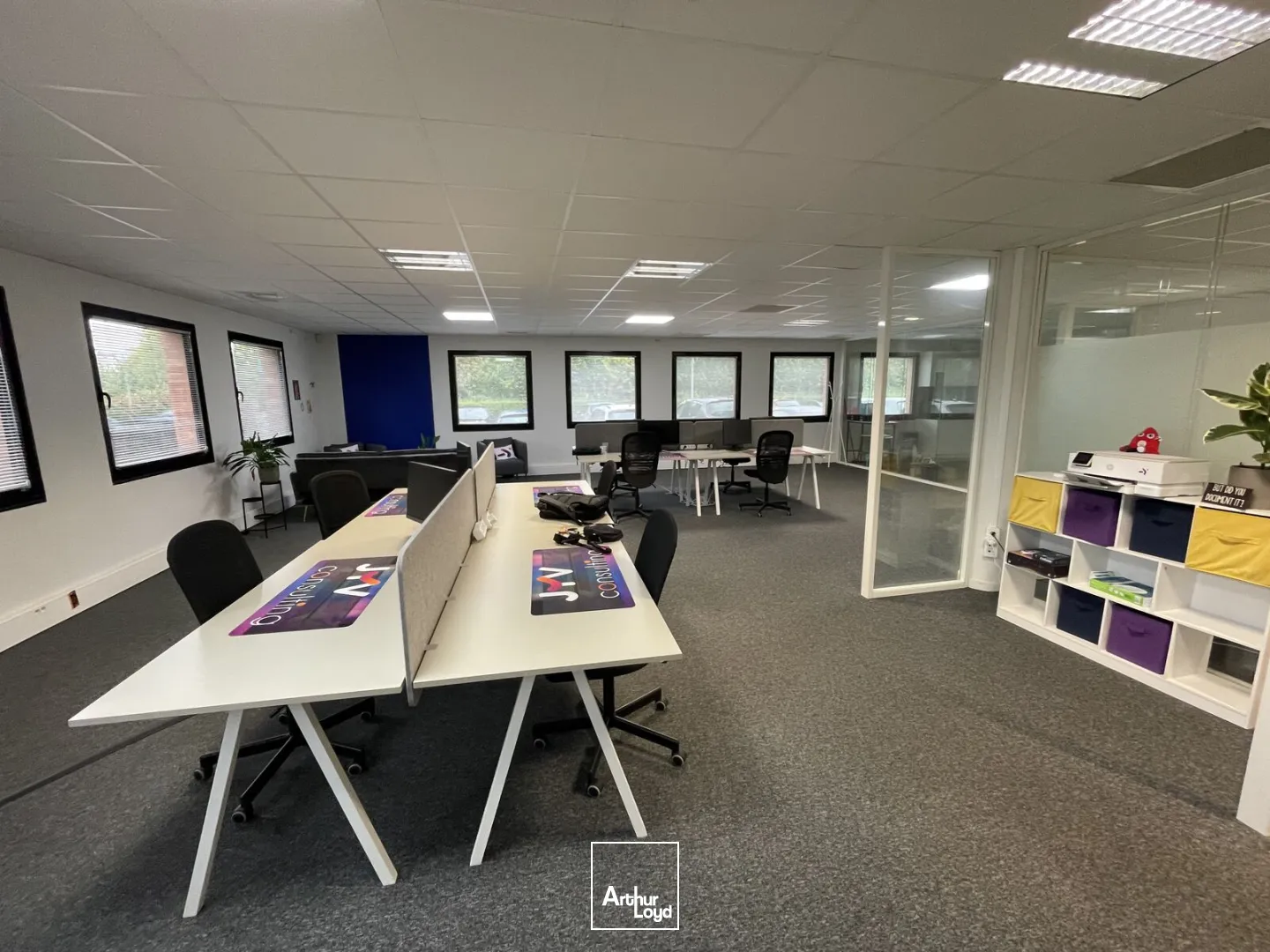 Parc Europe - Bureaux lumineux à louer - 190 m² fonctionnels avec parkings à Marcq-en-Baroeul