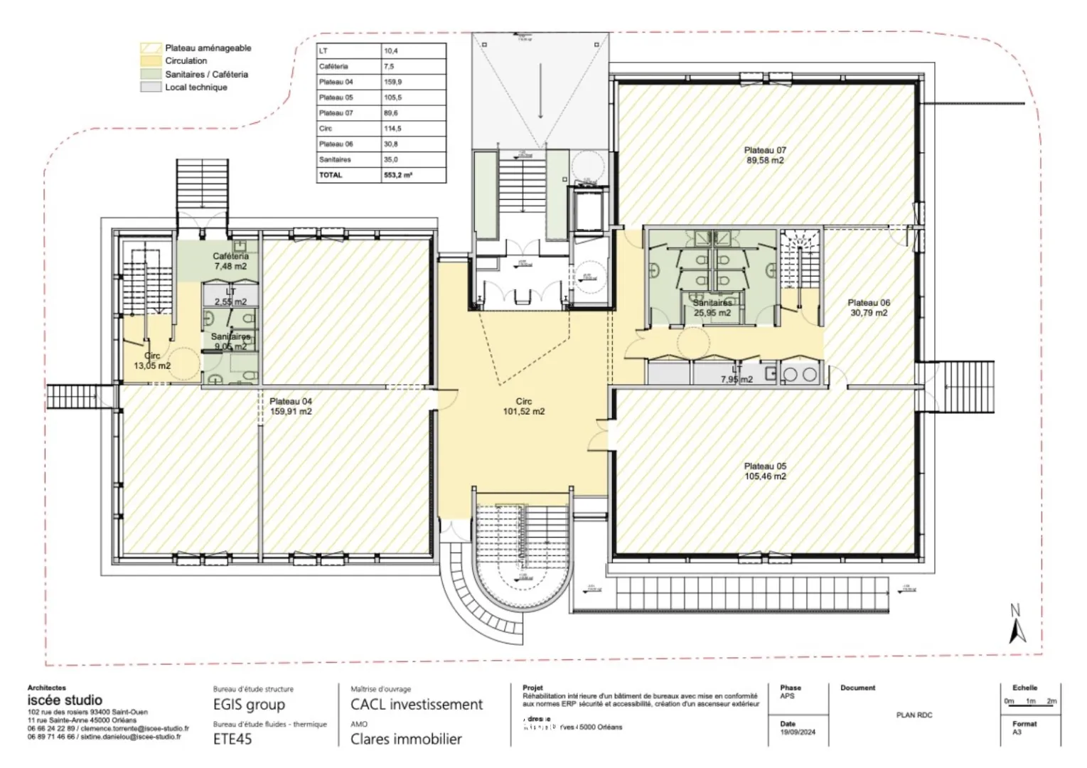 Immeuble de bureaux à louer d'environ 1 778m2 divisibles - ORLEANS GARE 