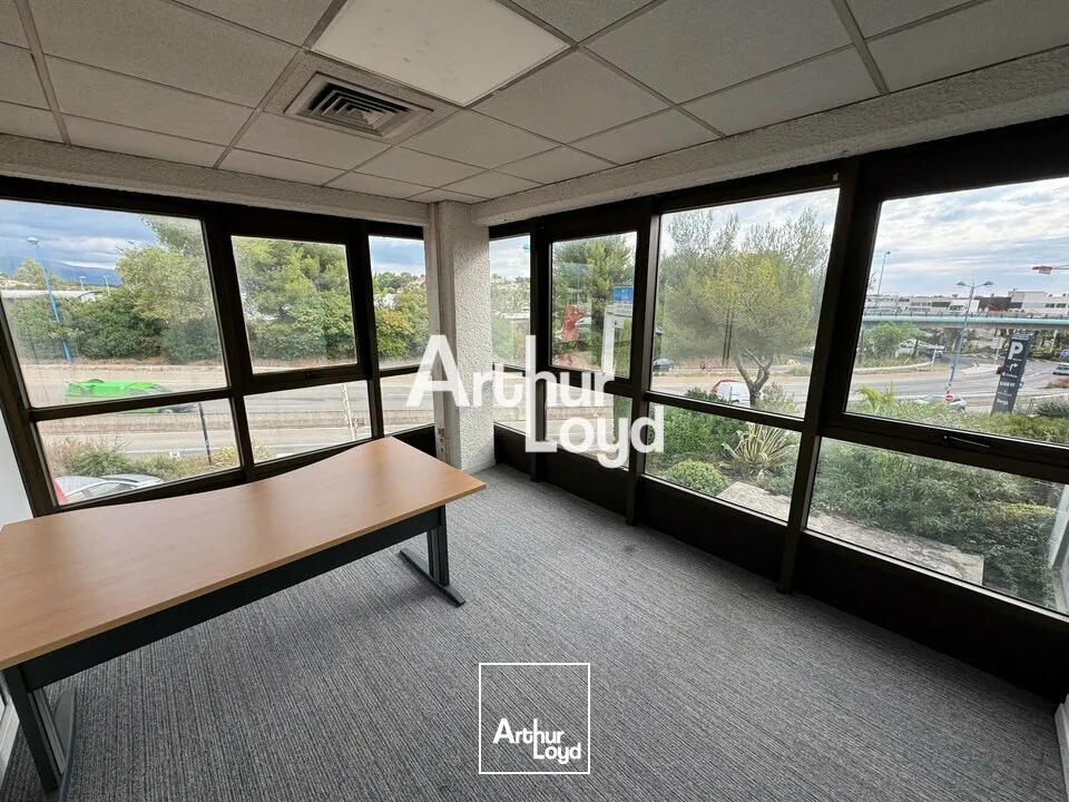 Location bureaux 113 m² en R+2 secteur Antibes - Excellente visibilité