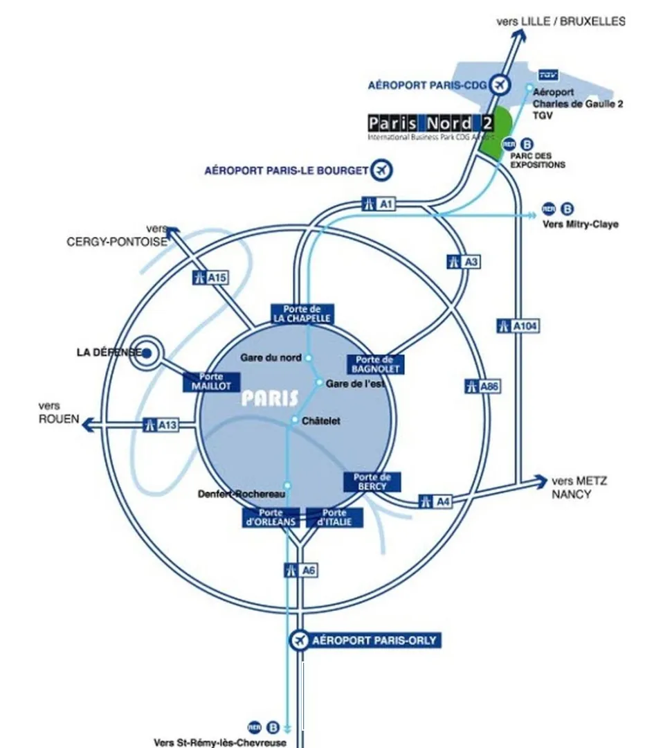 Locaux d'activités/stockage et bureaux à louer - 710 m² divisibles - Paris Nord 2 Roissy CDG - Proximité immédiate des zones de fret