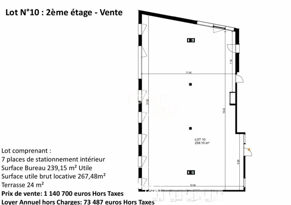 A LOUER ET A VENDRE- BUREAUX NEUFS PARC DES GLAISINS