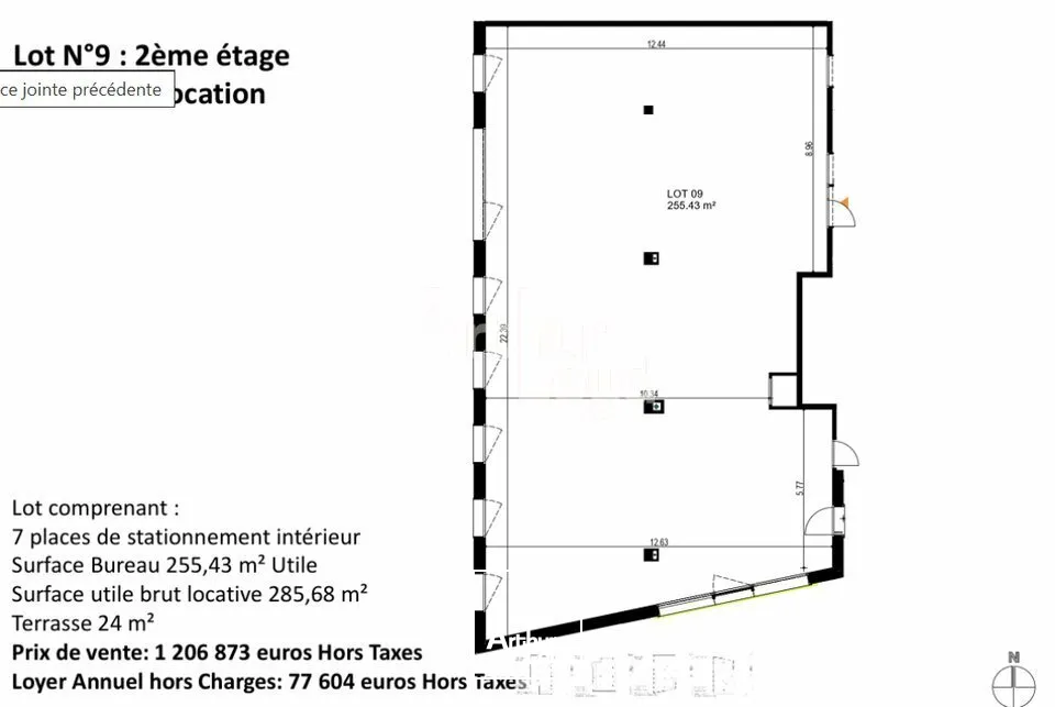 A LOUER ET A VENDRE- BUREAUX NEUFS PARC DES GLAISINS