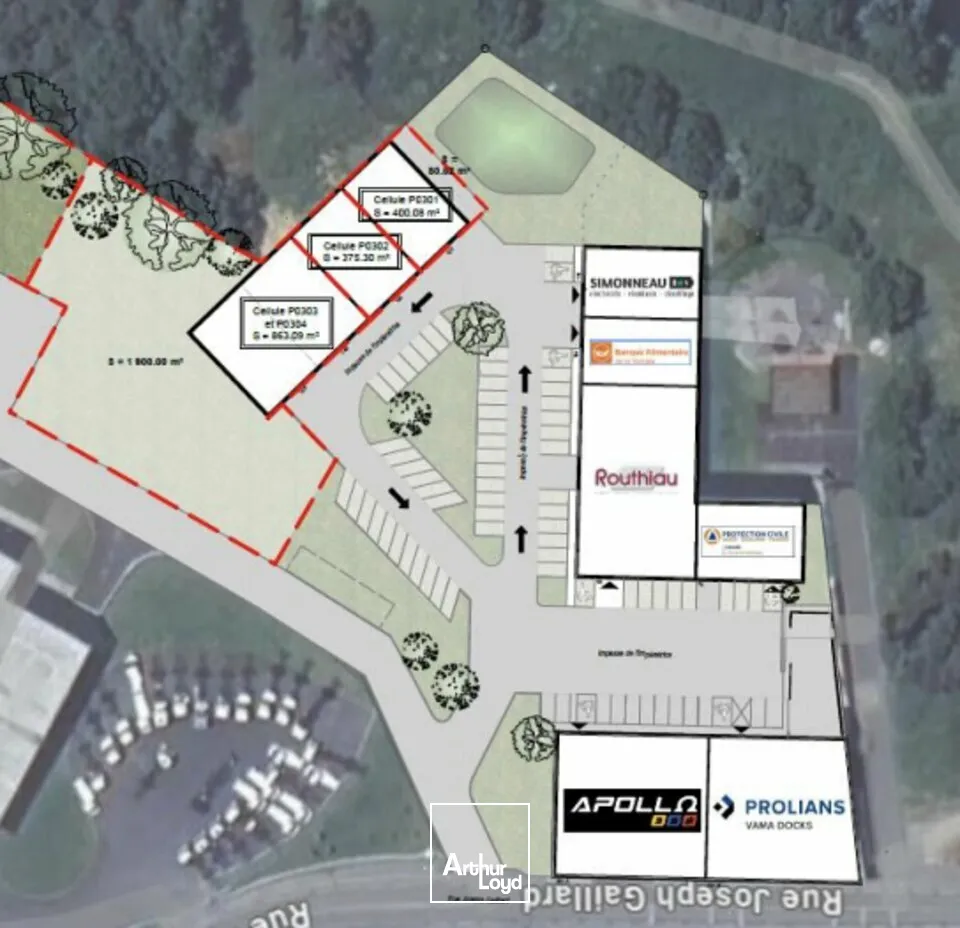 LOCAL D'ACTIVITÉ À LOUER  MONTAIGU (85)  663 M² DONT 184 M² EN MEZZANINE + TERRAIN DE 1 800 M²  CELLULES 303 ET 304