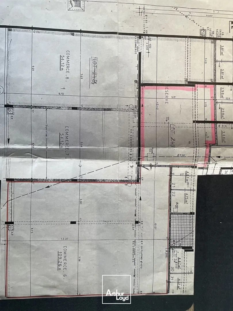 A LOUER LOCAL COMMERCIAL 140m2 LE TOUQUET