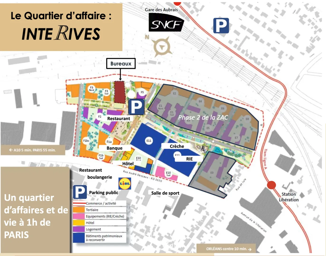 INTERIVES - IMMEUBLE NEUF MIXTE BUREAUX / COMMERCE - 3 591 M2 À LA VENTE (2ème SEMESTRE 2027)