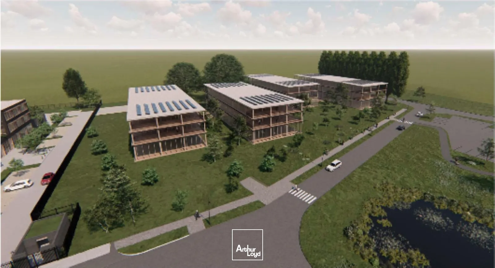 Le Jardin d'Eau- bureaux à louer Pilaterie