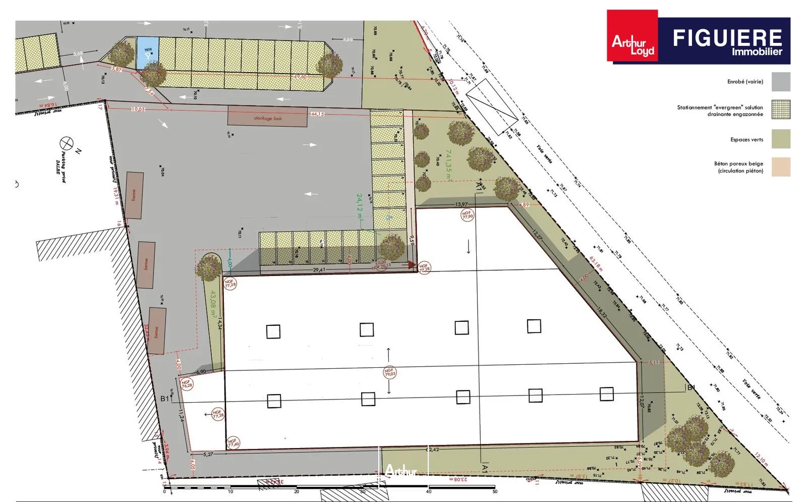 Terrain 4062m² à vendre ZA La Gandonne à Salon de Provence