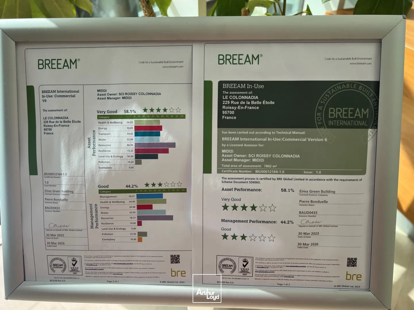 Bureaux certifiés BREEAM à louer - 1 301 m² divisibles dès 260 m² - Paris Nord 2 Roissy CDG