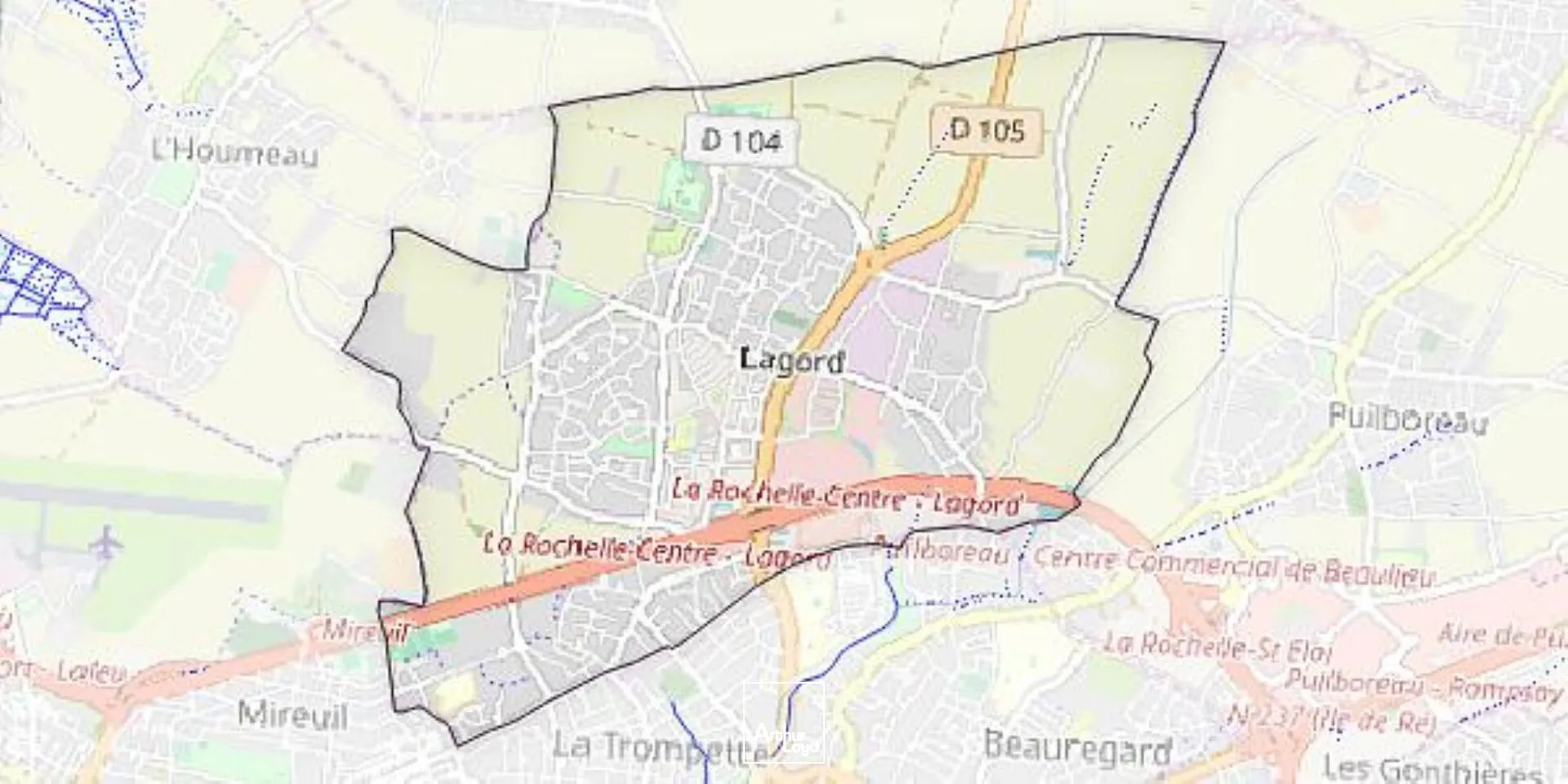 A vendre Terrain Lagord 1414 m²