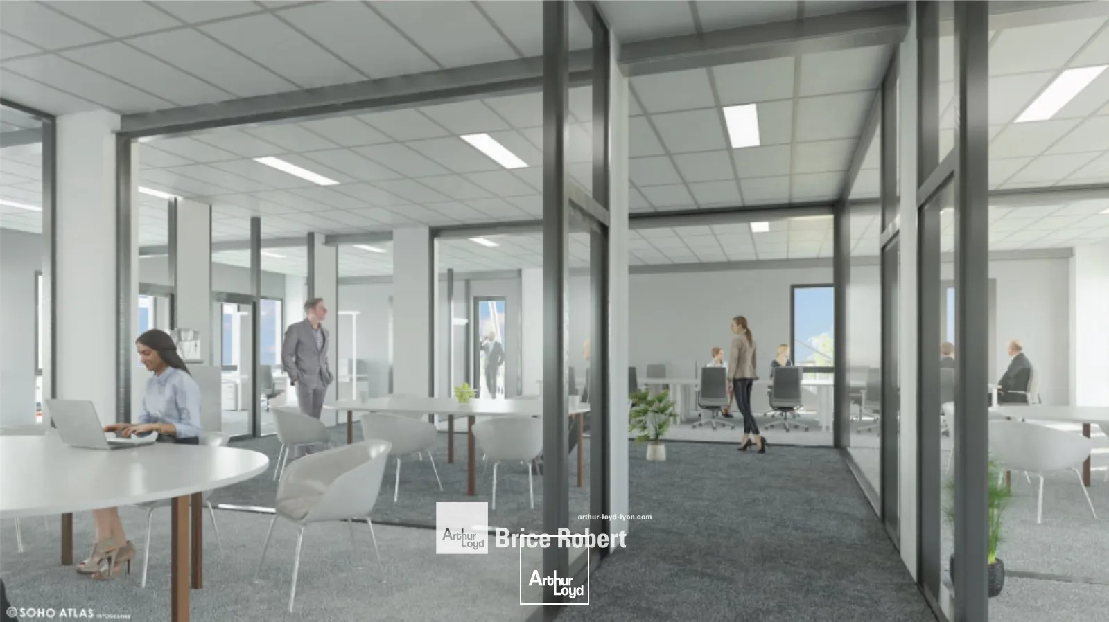 A vendre ou à louer - LES JARDINS D'ITHAQUE - Bureaux neufs - Rillieux La Pape