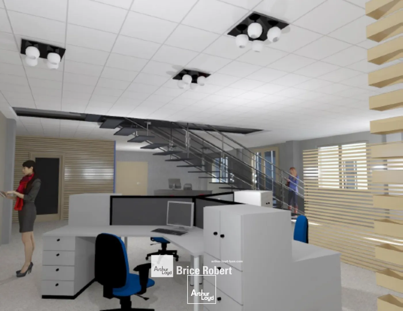 A vendre ou à louer - LE BREGUET - Bureaux mêlant construction neuve et bâtiment déjà existant - Bron