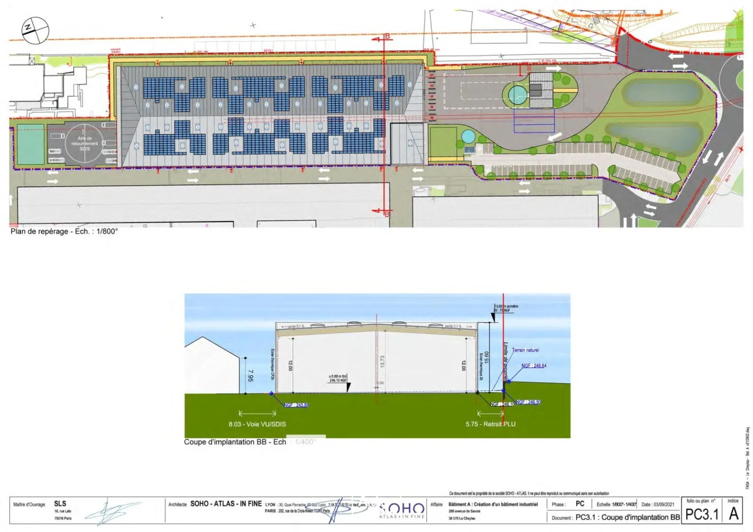 Bâtiment industriel pour clé en main - à la location - sur la commune de CHEYLAS