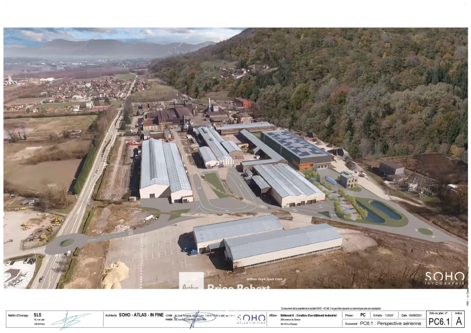 Bâtiment industriel pour clé en main - à la location - sur la commune de CHEYLAS