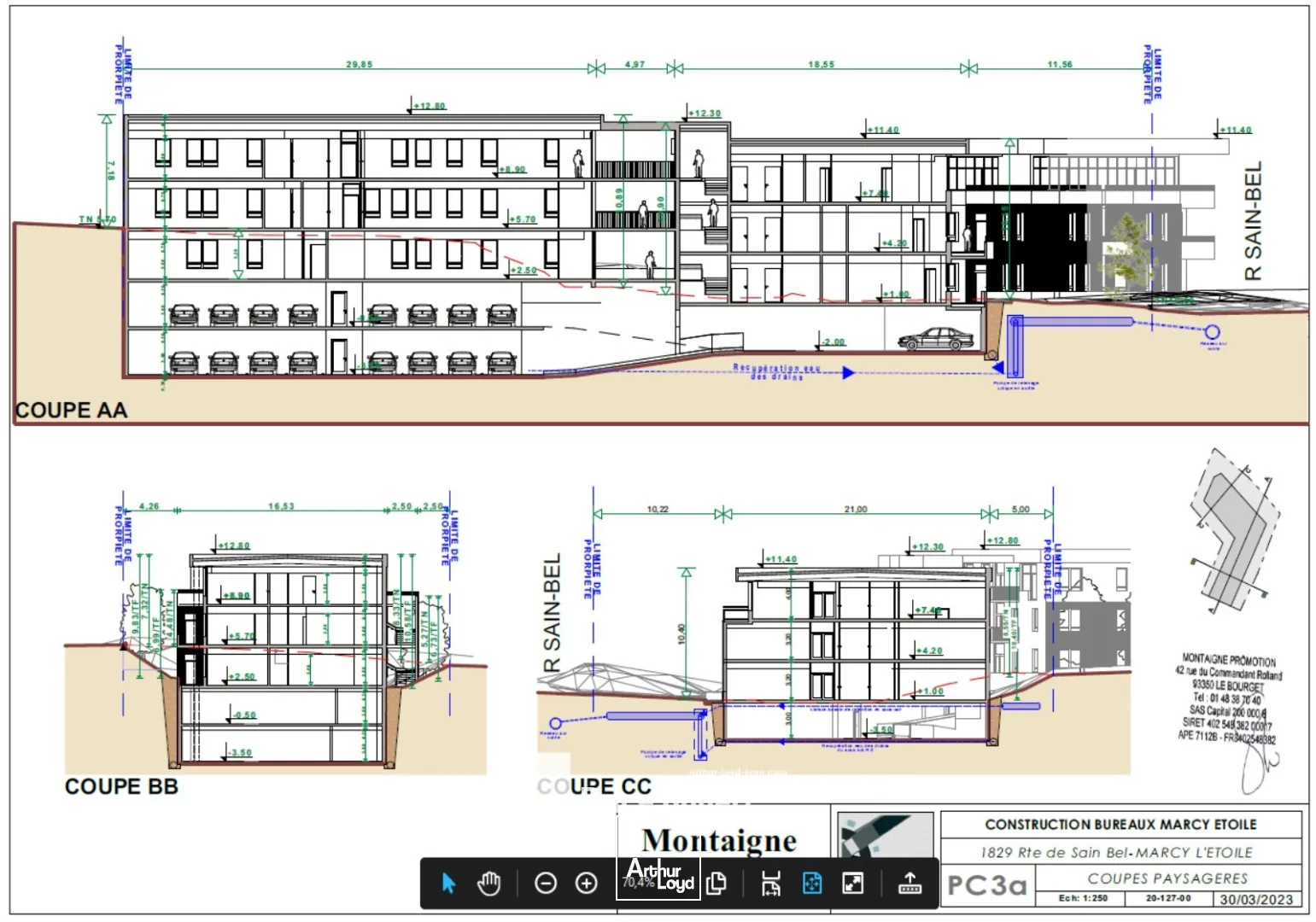 A vendre - LES BALCONS DU PARC - Bureaux avec une flexibilité de division - Marcy l'Etoile