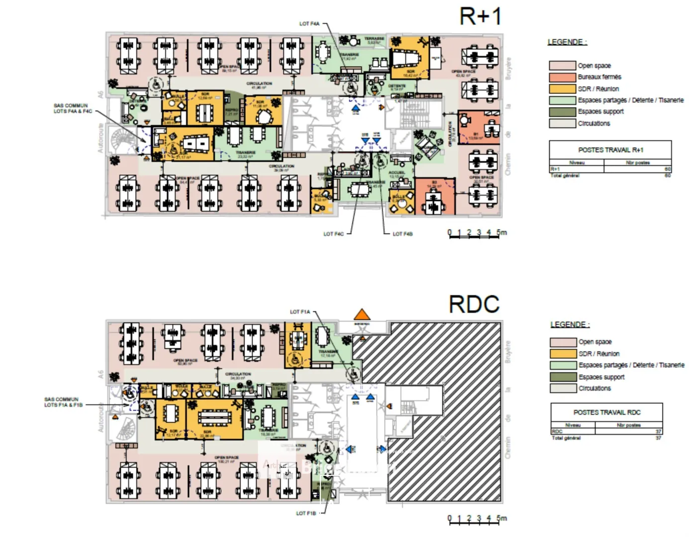 A vendre ou à louer - INNOVALIA II - Bureaux dans un immeuble tertiaire - Dardilly
