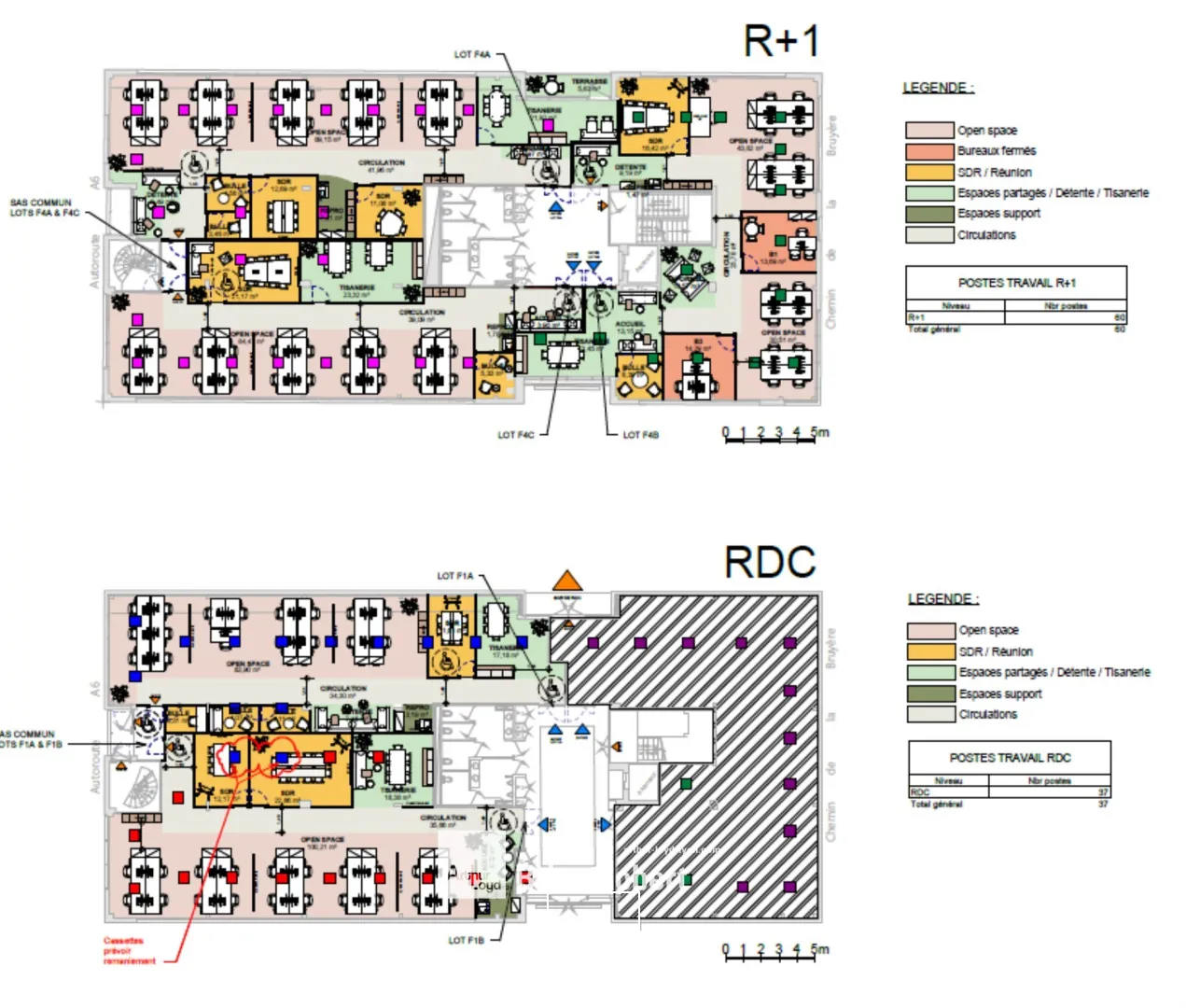 A vendre ou à louer - INNOVALIA II - Bureaux dans un immeuble tertiaire - Dardilly