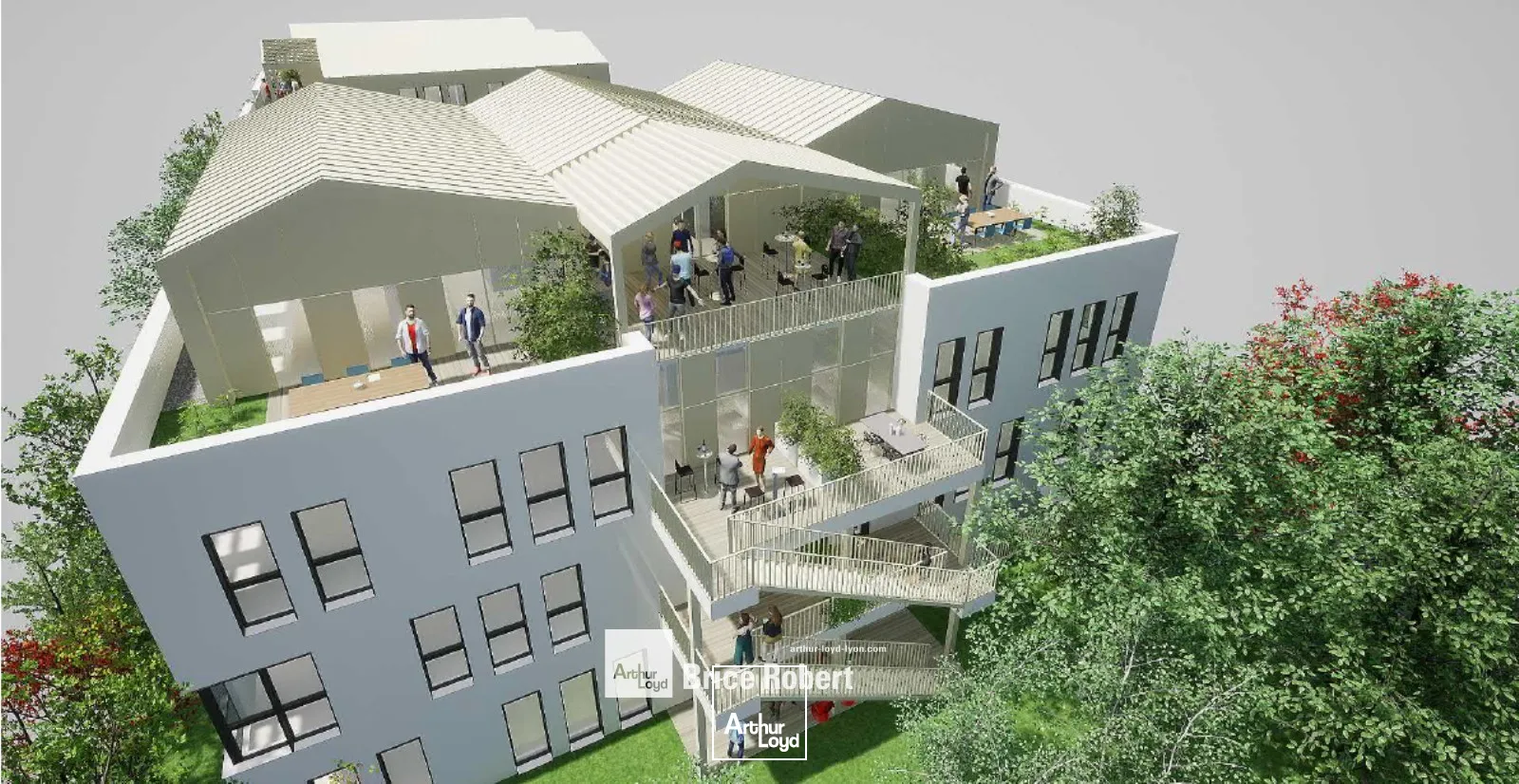 A vendre - 7 UP - Bureaux dans programme composé de 2 bâtiment ERP5 - Dardilly