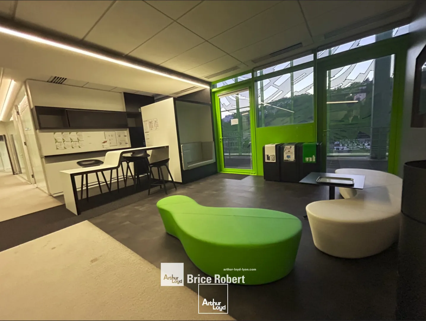 A louer - LE CUBE VERT - Bureaux aménagés - Lyon 2ème Confluence 