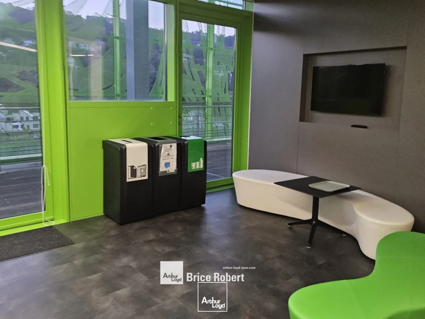 A louer - LE CUBE VERT - Bureaux aménagés - Lyon 2ème Confluence 