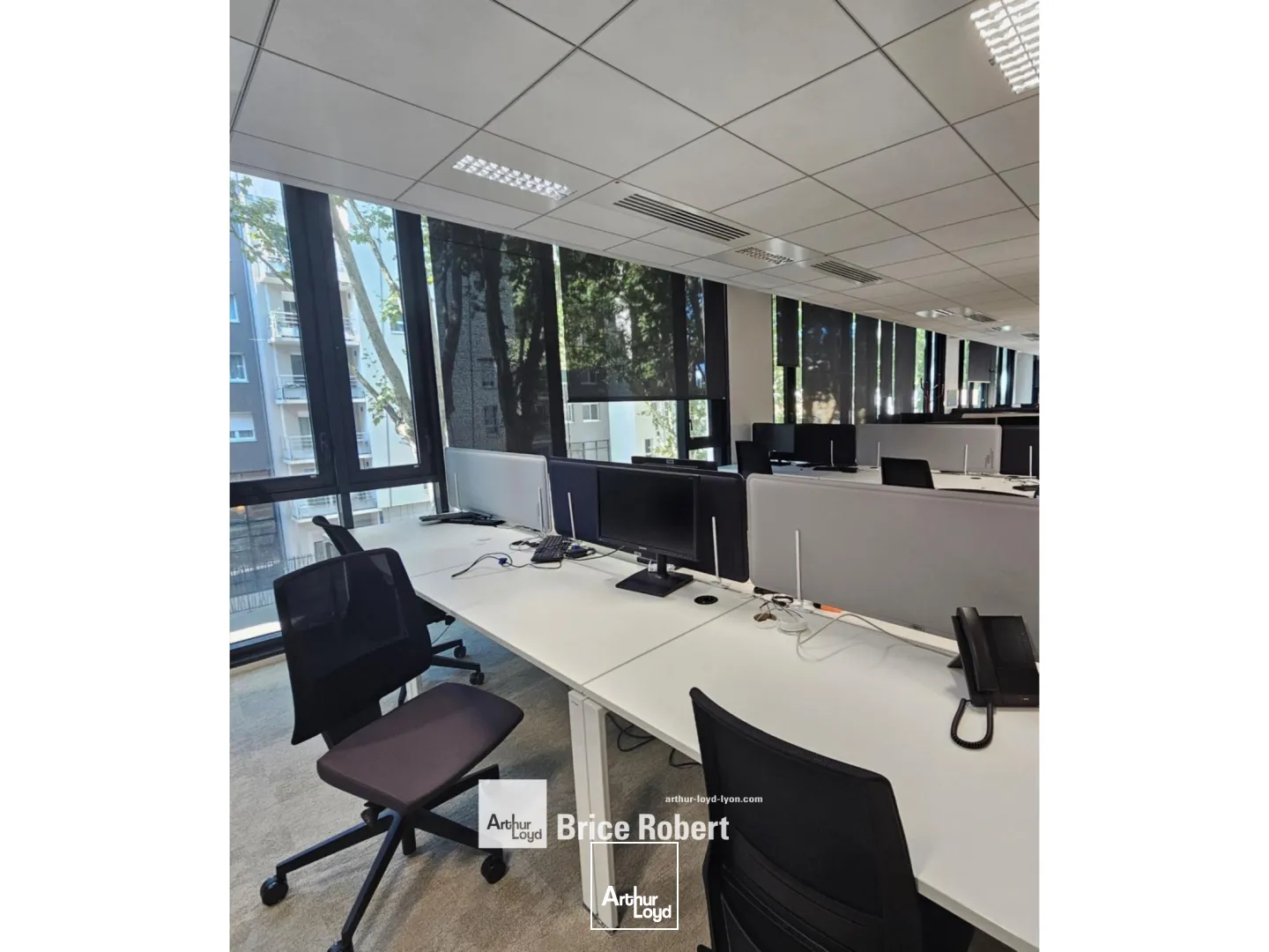 A louer - GALLINE - Bureaux avec une cour intérieure arborée - Villeurbanne 