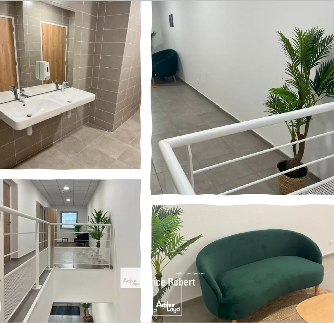 A vendre - Bureaux climatisés dans immeuble sur terrain clos - Saint Priest