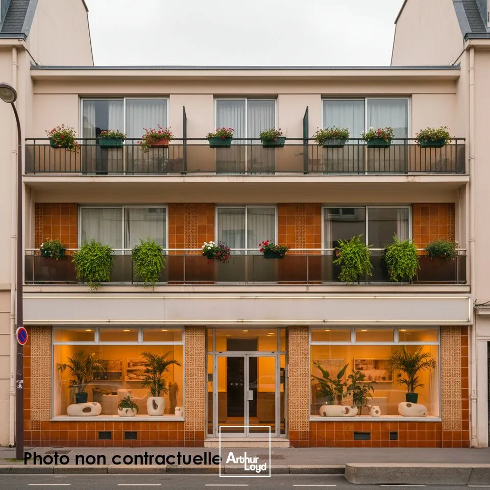 Bâtiment mixte commerce / habitation avec parkings COGNAC centre