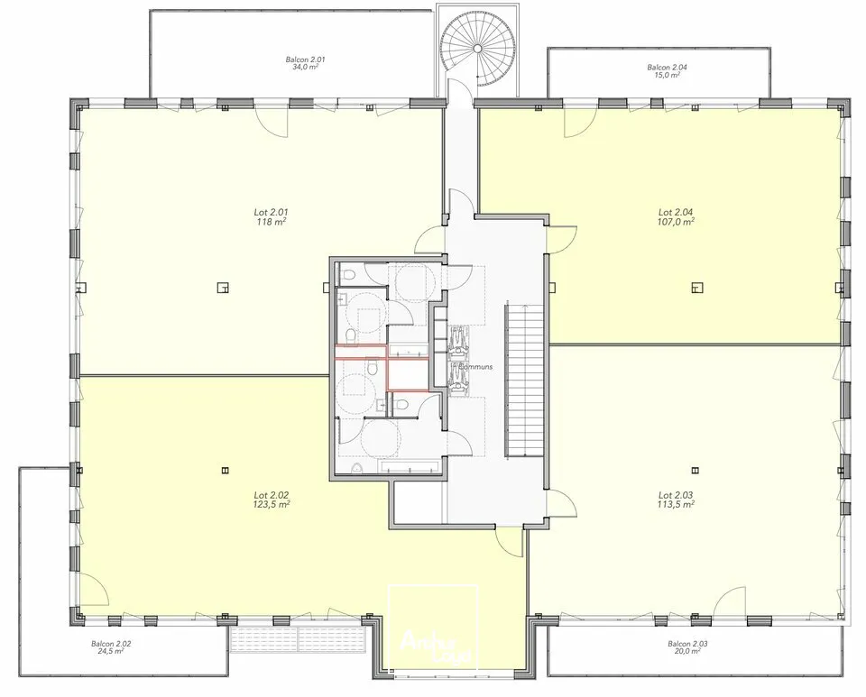 BUREAUX à VENDRE de 683 m²