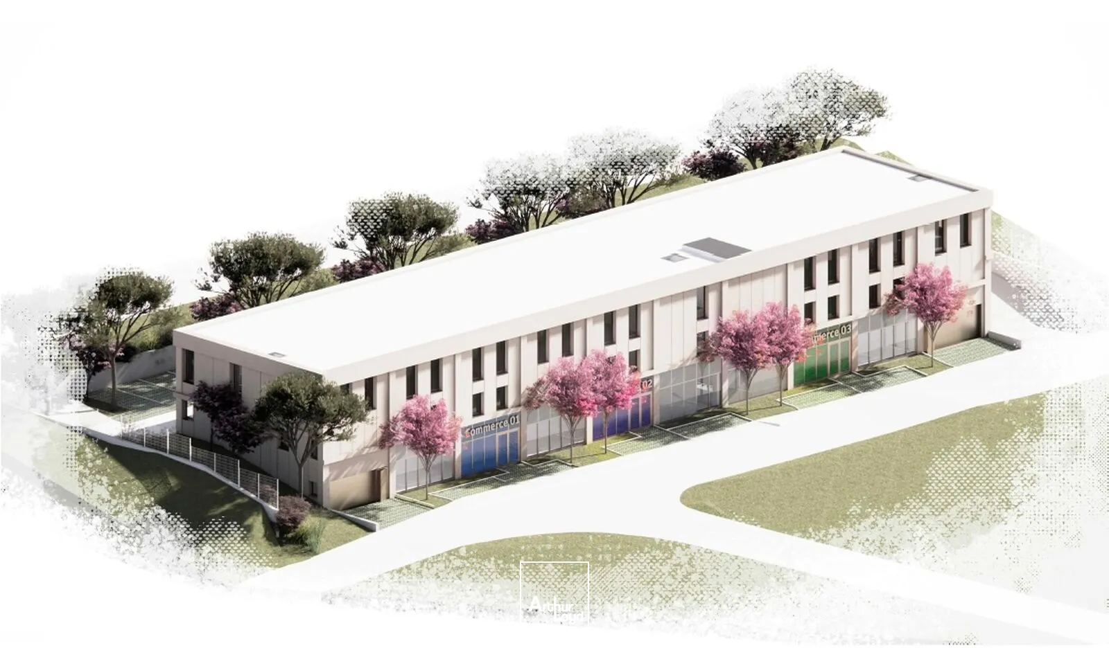 Bureaux neufs à vendre ou à louer - Ensemble immobilier divisible à Mèze sur axe stratégique RD613