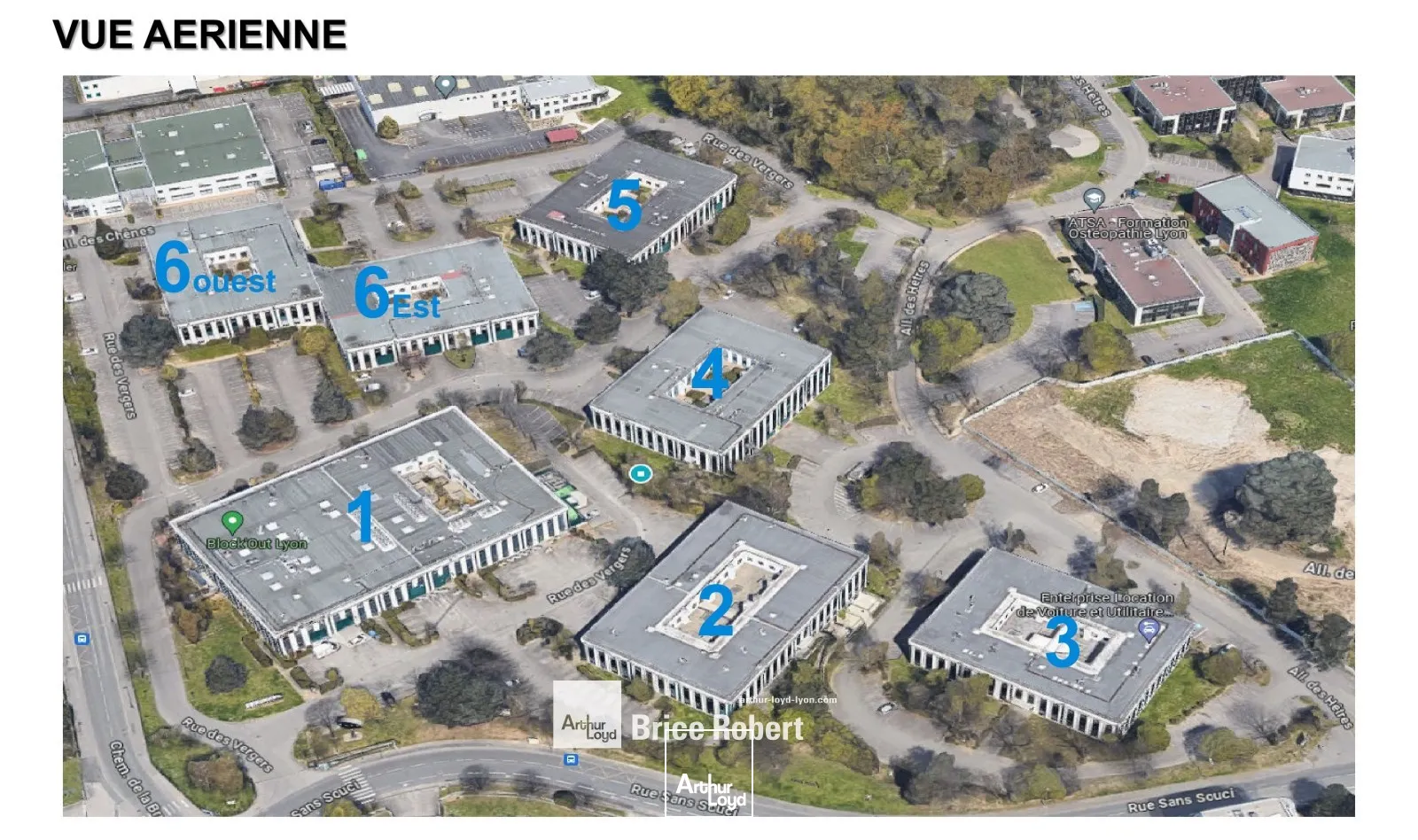 A louer - MILEWAY PARKS - Bureaux rénovés techlid - Limonest