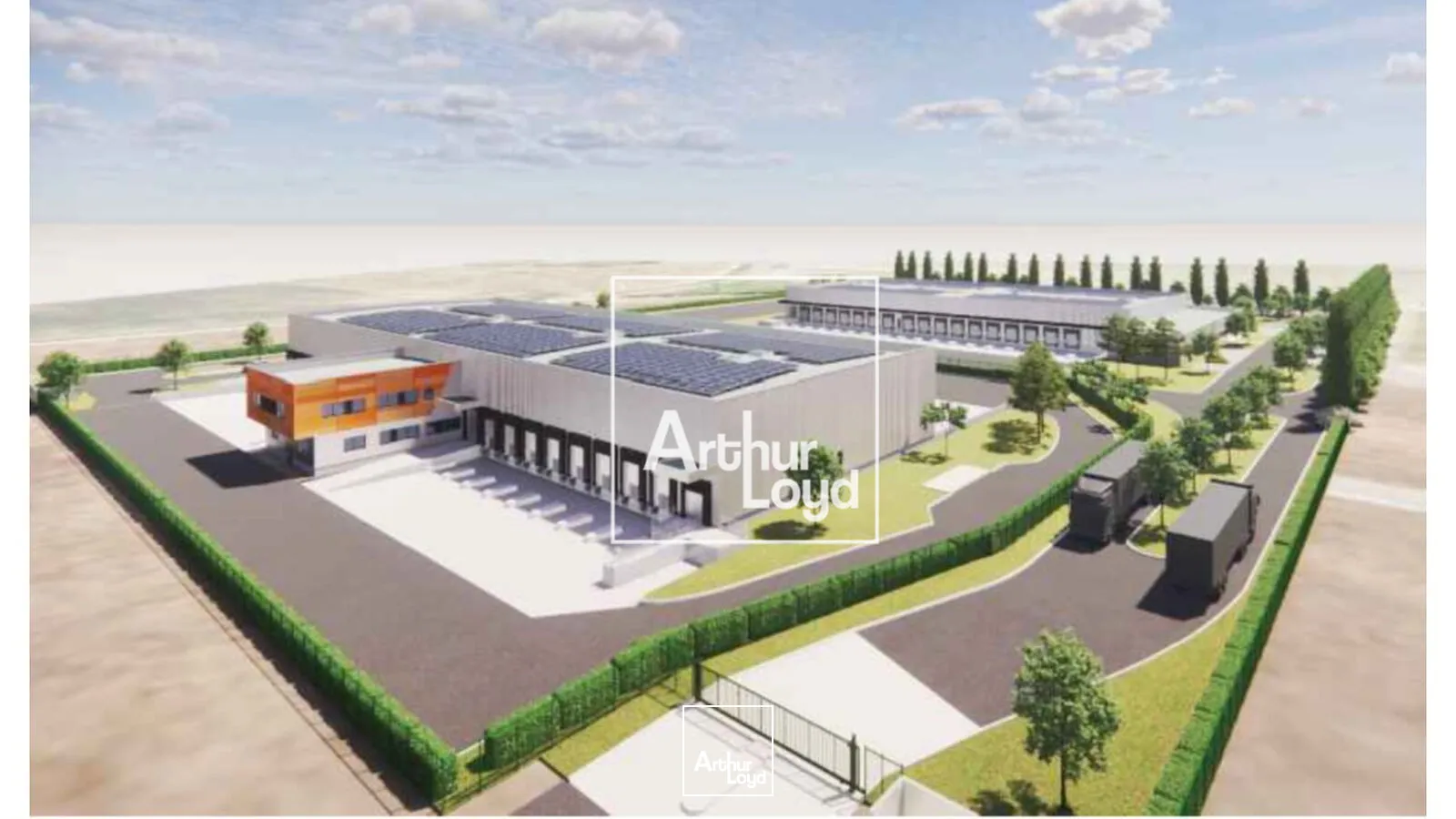 Locaux d'activité en BEFA/VEFA à Montpellier - ZAC Aéroport, accès VL et PL, bureaux RE2020