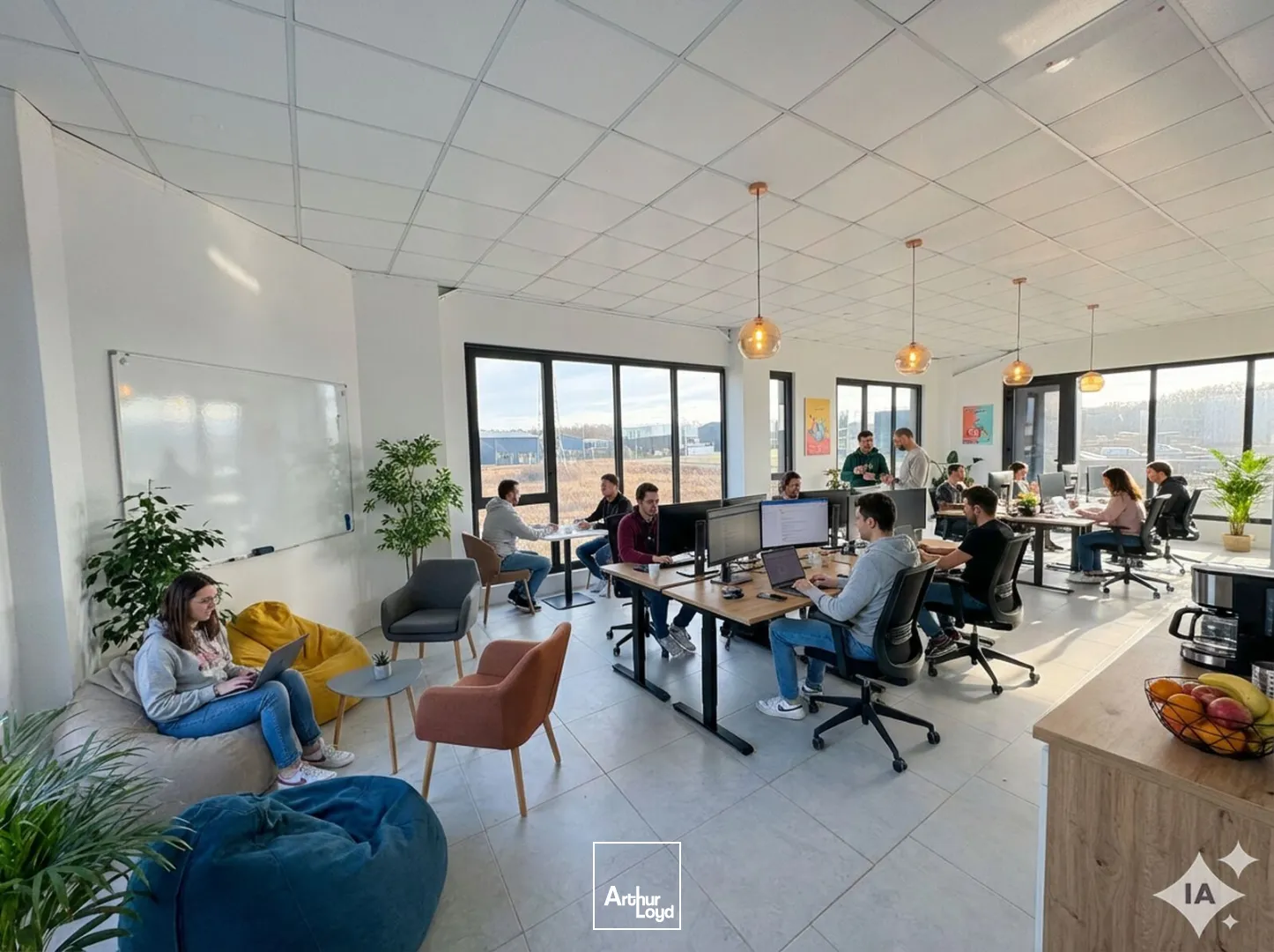Immeuble neuf de bureaux à louer : 1&nbsp;090 m² divisibles dès 165 m² - Saran (Motte Pétrée), Loiret (45)